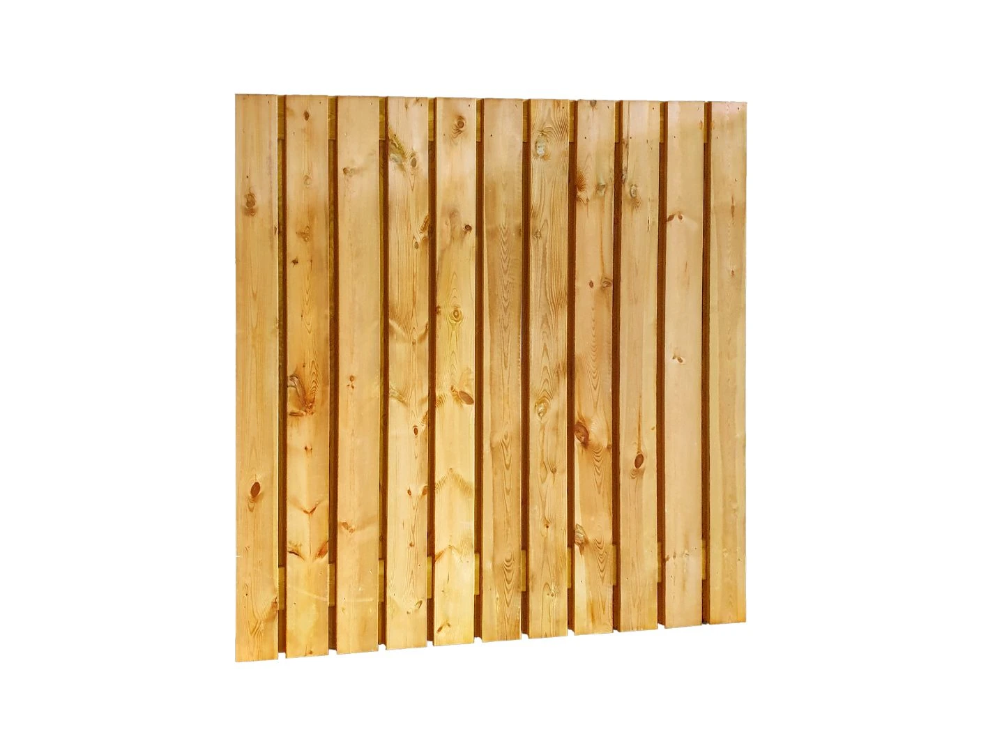 Grenen Schutting Geschaafd Groen Geïmpregneerd 180 x 180 cm - Afbeelding 1